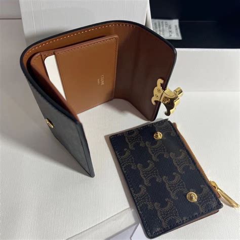 COMPACT WALLET WITH COIN TRIOMPHE IN 